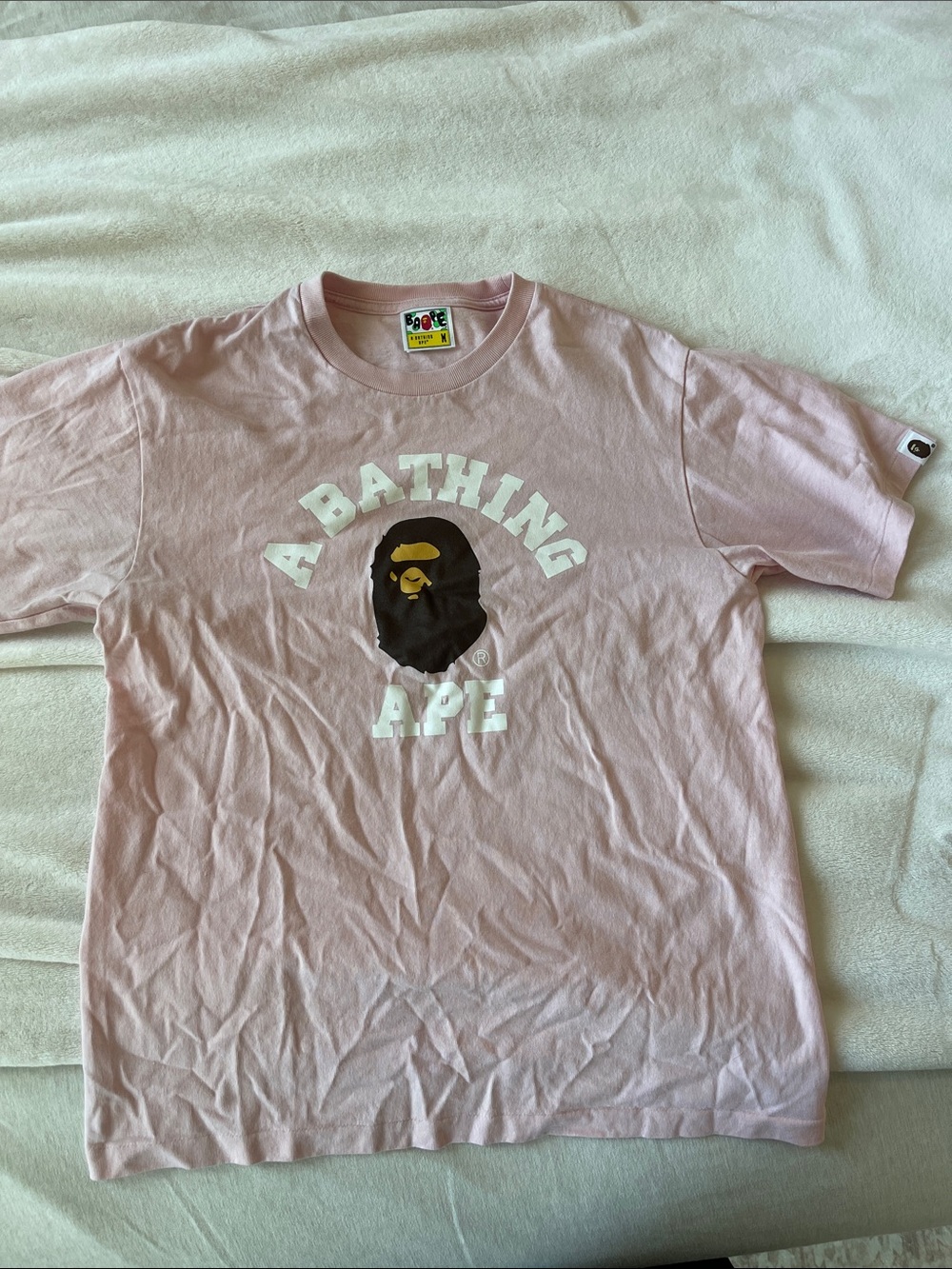 Pink BAPE Graphic T-Shirt